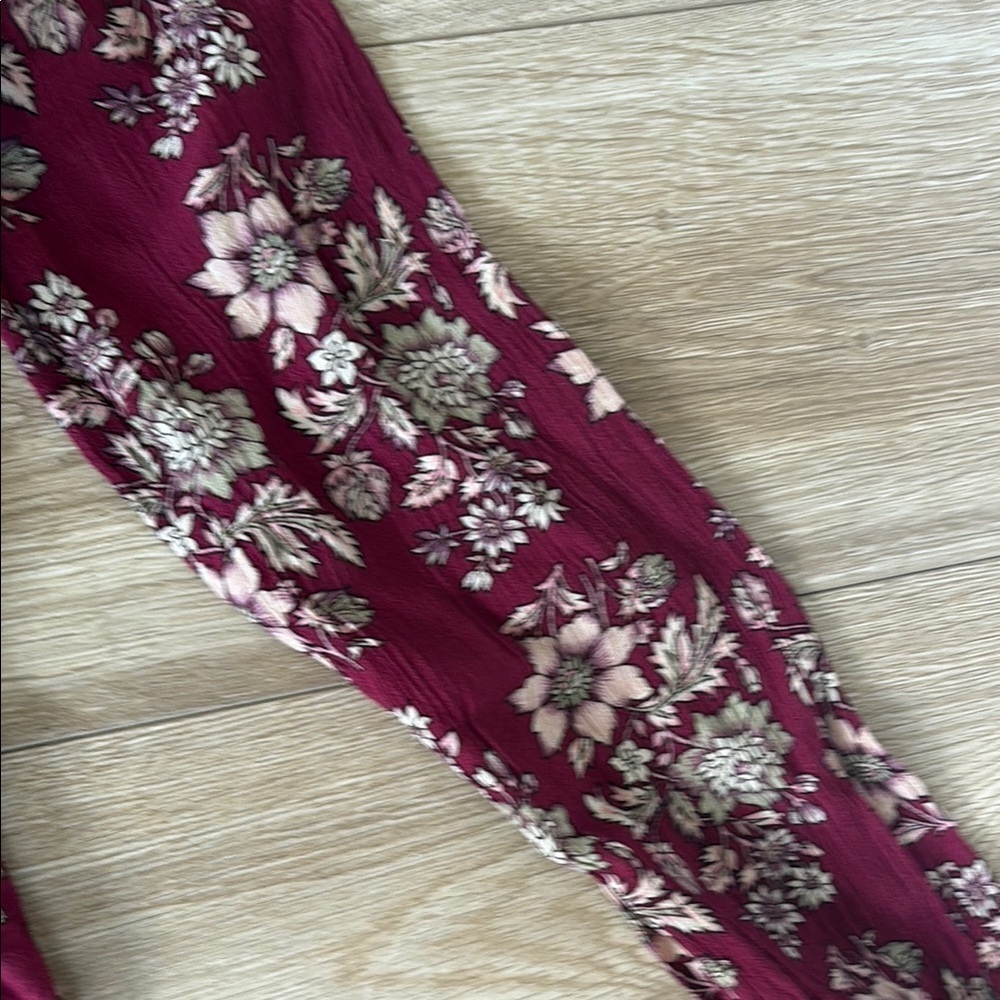 American Eagle Outfitters Red Long Sleeve Wrap Dress - Picture 4 of 13